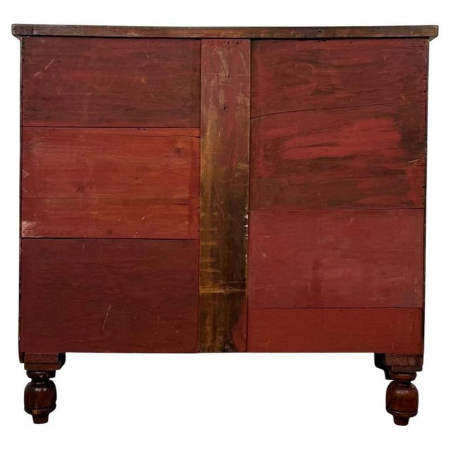 Brown Antique Early 19th Century English Regency Mahogany Chest of Drawers For Sale - Image 8 of 12