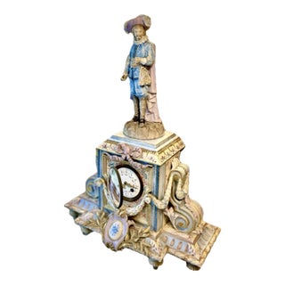 Late 19th Century Rococo Revival Mantel Clock For Sale