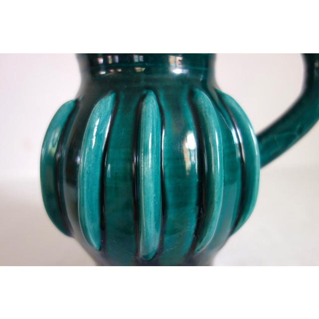 Blue Vintage Pitcher Vase by Accolay, 1960s For Sale - Image 8 of 13