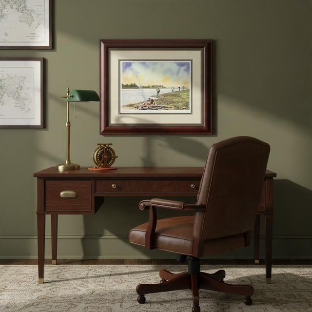 Bob White One for Lunch Signed Numbered Fly Fishing Art Print-Framed-Angler-Gift For Sale - Image 6 of 10