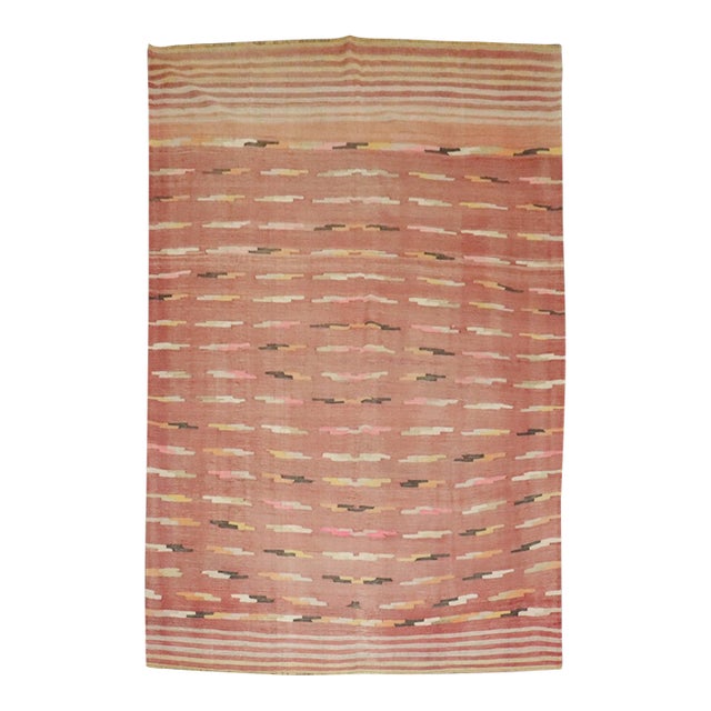 Vintage Turkish Flatweave - 7'3" x 10'6" For Sale