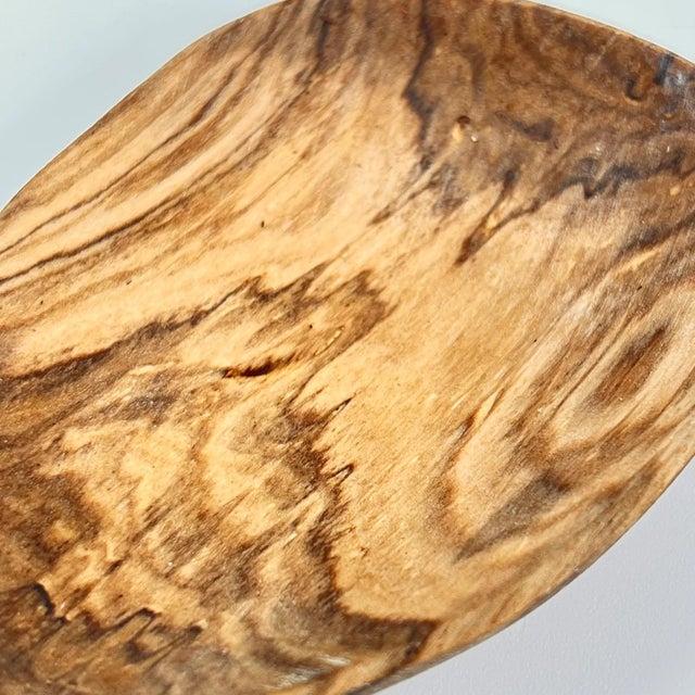 Brown Early 20th Century Maasai Olivewood Serving Spoon and Fork Set Kenya For Sale - Image 8 of 10