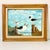 Nautical 1982 Vintage Coastal Impressionists Original Oil Painting, Pelicans on the Dock by Jay Brown For Sale - Image 3 of 10