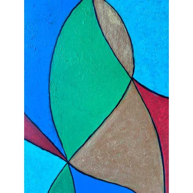 Mid-Century Modern Mid Century Modern Bold Abstract For Sale - Image 3 of 3