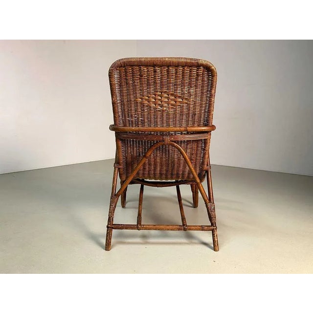 1930s Rattan Lounge Chair by Erich Dieckmann, 1930s For Sale - Image 5 of 13
