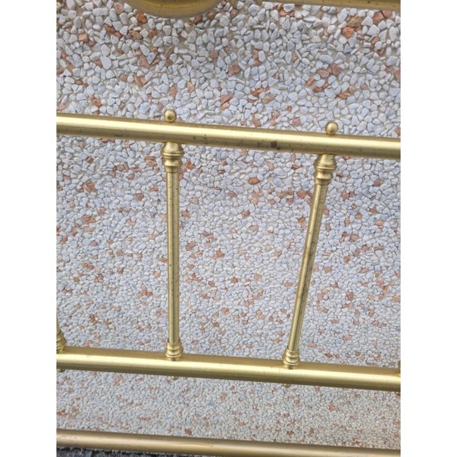 1970s Vintage Gilt Brass Headboard, 1970s For Sale - Image 5 of 12