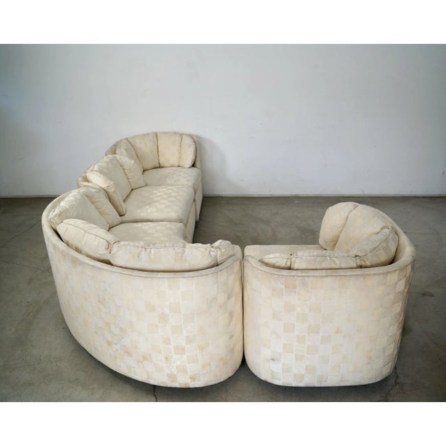 Henredon 1970’s Mid-Century Modern Henredon 4-Piece Modular Sectional Sofa For Sale - Image 4 of 12