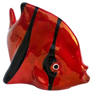 Ceramic Fish Figurine from S. Mola CA Sardegna, 1950s For Sale