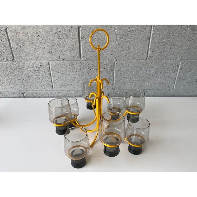 MidCentury Wrought Iron Hanging Plant / Candle Holder Chairish