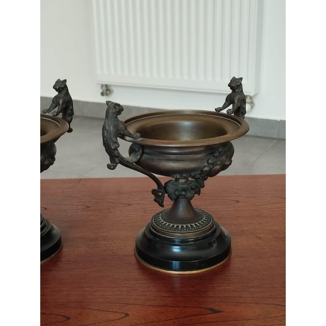 Napoleon III Bronze Cassolettes, 19th Century, Set of 2 For Sale - Image 12 of 16