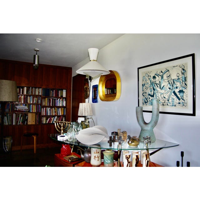 Large Double-Arm Wall Sconce by Robert Mathieu, France, 1950 For Sale - Image 12 of 13