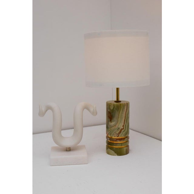 Mid-Century Modern Italian Brass Table Lamp, 1970s For Sale - Image 4 of 16