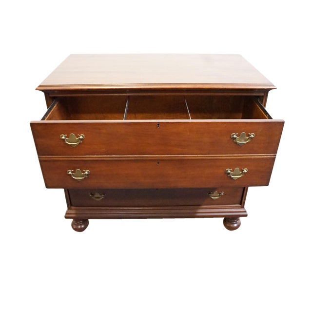 Late 20th Century Lexington Furniture Solid Cherry Traditional Style 39" Two Drawer File Cabinet 554-516 For Sale - Image 5 of 14
