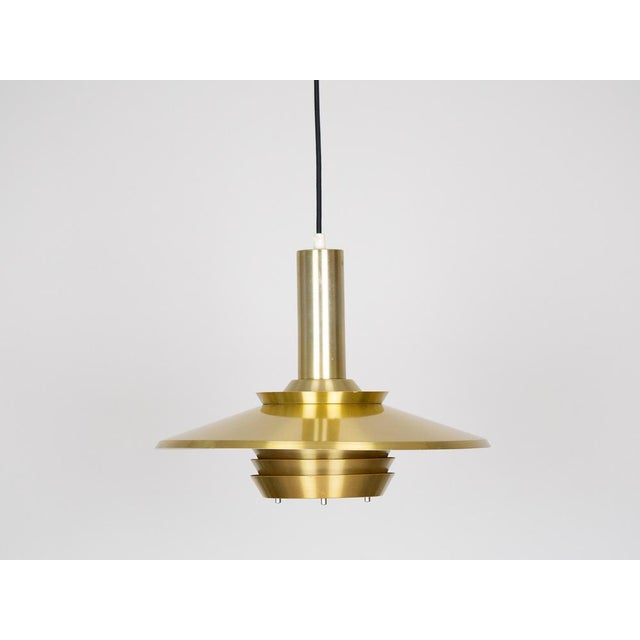 Vintage Swedish Trava Pendant Lamp attributed to Carl Thore for Granhaga Metallindustri, 1960s For Sale - Image 12 of 12