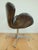 Mid-Century Modern Restoration Hardware Rh Devon Leather Swivel Desk Chair – Discontinued For Sale - Image 3 of 6