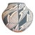 Acoma Pueblo Pottery Jar by J. Garcia — Bold Geometric Lightning Motif, Hand-Coiled, 6" For Sale