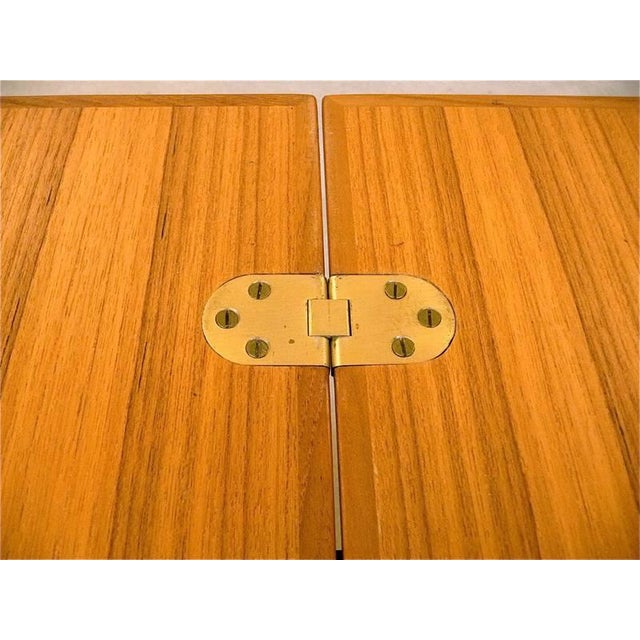 Folding Top Teak Serving Trolley by Arrebo Møbler For Sale - Image 6 of 8