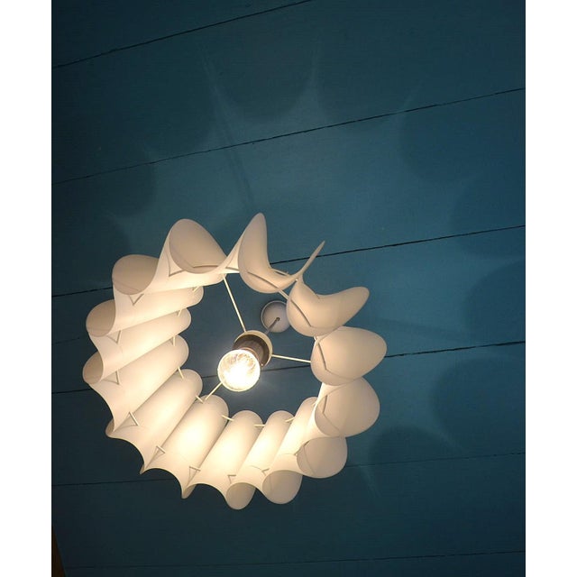 White Slat Pendant Lamp from Aro Leuchten, 1960s For Sale - Image 9 of 11