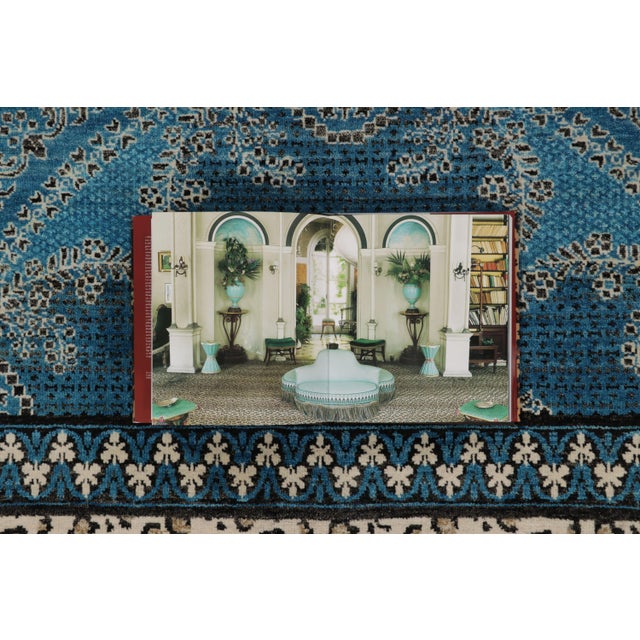 Rug & Kilim’s Modern Rug in Electric Blue and Beige For Sale - Image 9 of 10