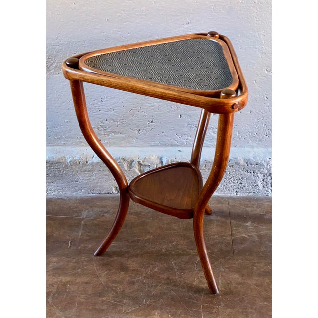 Black Seating Group with Small Table from Gebrüder Thonet, 1890s, Set of 3 For Sale - Image 8 of 14