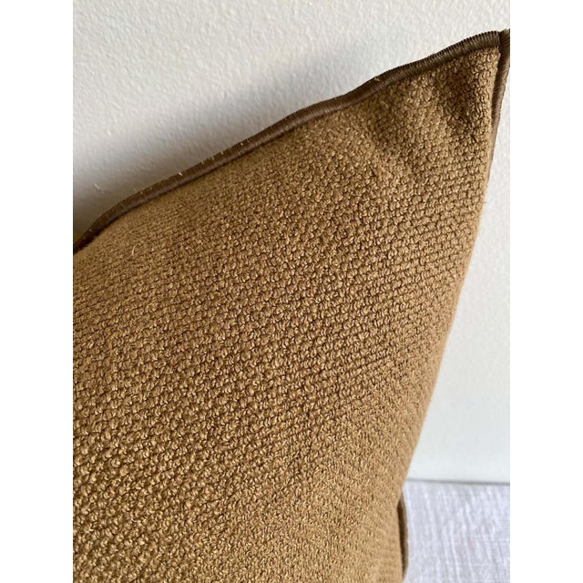 Not Yet Made - Made To Order Fromentera French Linen Accent Pillow in Cappucino With Insert For Sale - Image 5 of 5
