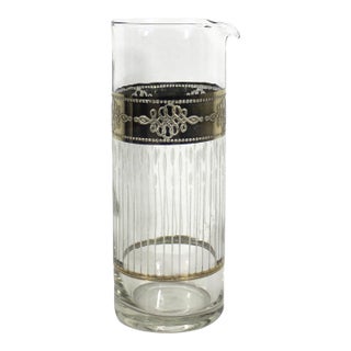 Vintage Culver Tyrol Gold Cocktail Martini Pitcher Glass Mid Century Modern MCM For Sale