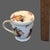 Vintage Wiliam Collection Fruit Motif Porcelain Tea Mug Lid Strainer Infuser For Sale - Image 4 of 7