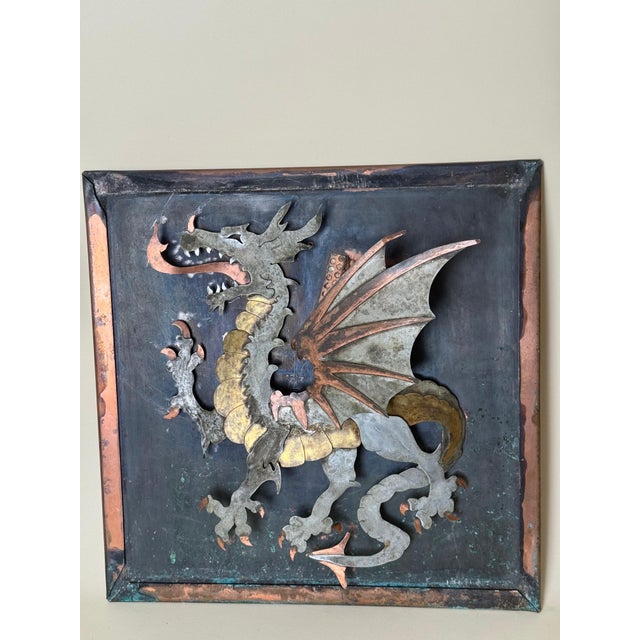 Sculptural Dragon Wall Light in Mixed Metals and Oxidized Copper by Mathieu Matégot, 1970s For Sale - Image 11 of 17