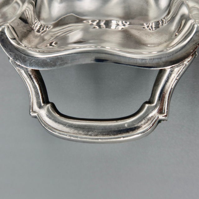 Silver Vintage 1975 Silverplate Trophy Tray With Handles — Engraved, Poole Silver Co. For Sale - Image 8 of 9