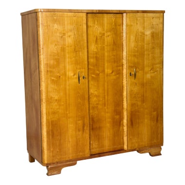 Mid-Century Wardrobe in Wood For Sale