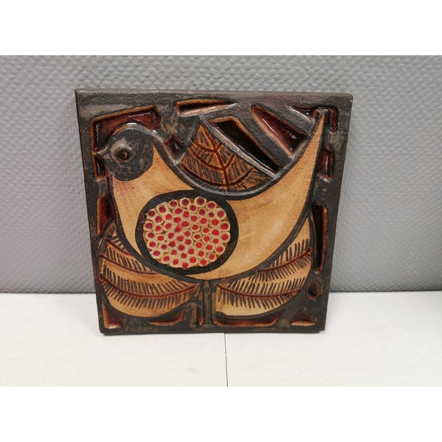 Large Relief in Stoneware by Noomi Backhausen for by Søholm Ceramic, 1979 For Sale - Image 12 of 12