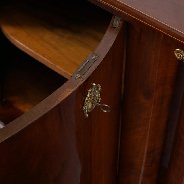 Traditional Biedermeier Mahogany Credenza, Northern Germany, 1830s For Sale - Image 3 of 7