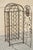 Late 20th Century Mediterranean Style Wrought Iron 37 Wine Bottle Slot Holder Stand With Door For Sale In Philadelphia - Image 6 of 12