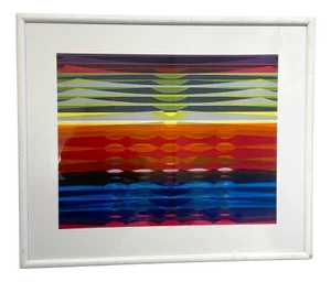 Dordevic Miodrag, Abstract Composition, Gouache on Paper, 1970, Framed