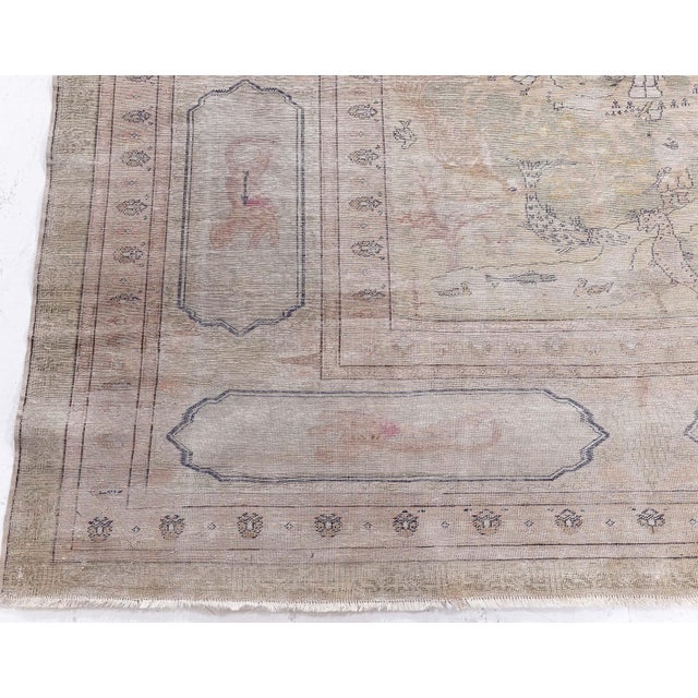 Late 19th Century Antique Turkish Hereke Silk Rug Doris Leslie Blau For Sale - Image 5 of 11