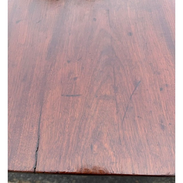 Brown Antique American 2 Pedestal Mahogany Dining Table Early 19th Century For Sale - Image 8 of 14