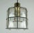 1970s Vintage Brass Pendant Lamp with Clear Glass Shade from Glashütte Limburg, 1960s-1970s For Sale - Image 5 of 11