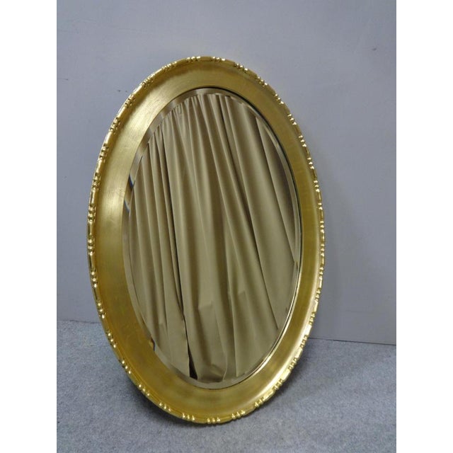 Very Good Edwardian Oval Gilt Mirror For Sale - Image 10 of 10