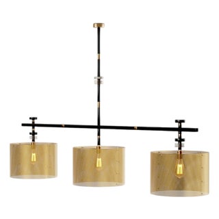 Juliette Hanging Lamp in Brass with Steel and Aluminium by Studio Marine Breynaert For Sale