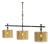 Juliette Hanging Lamp in Brass with Steel and Aluminium by Studio Marine Breynaert For Sale