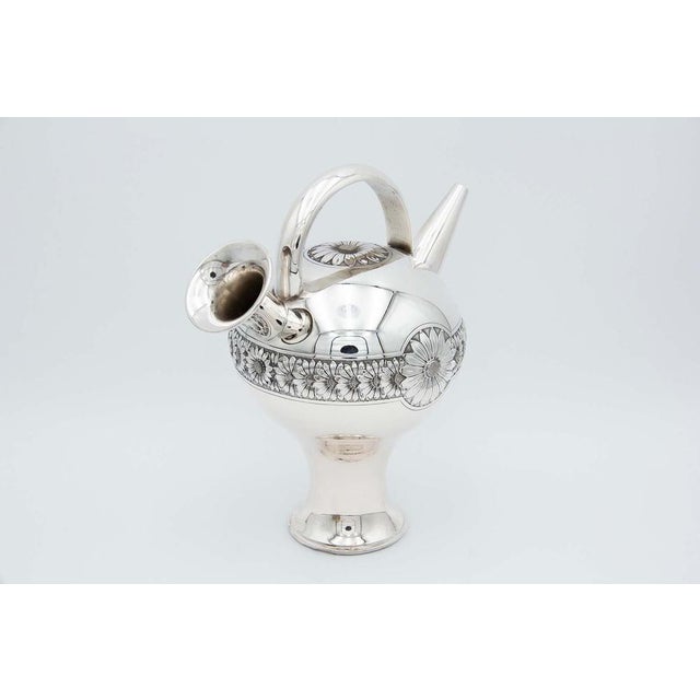 Silver Moringue with Relief Floral Motifs For Sale - Image 5 of 5