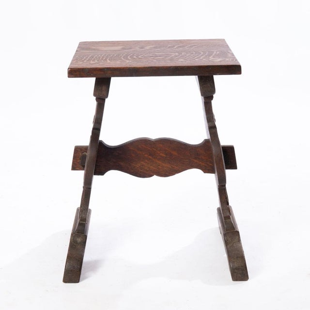 Early 20th Century Carved Oak Stand For Sale - Image 5 of 7