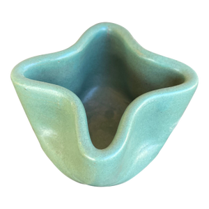 Folk Art Handmade Decorative "Teco" Style Pinch Pot Ceramic Bowl
