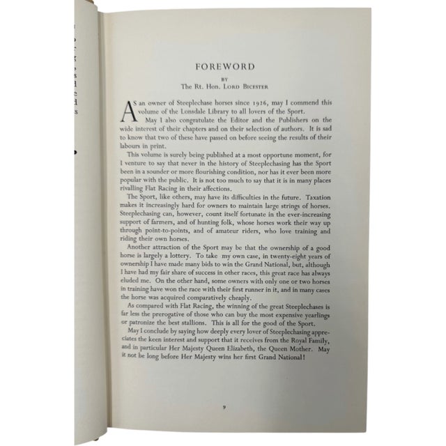 1950s Steeplechasing by Lord Willoughby De Broke 1954 Equestrian Book For Sale - Image 5 of 11