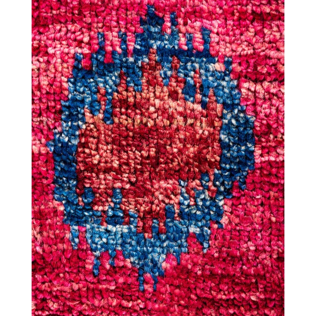 Traditional Modern Hand-Knotted Area Rug - Red, 11' 10" x 12' 1" For Sale - Image 3 of 8