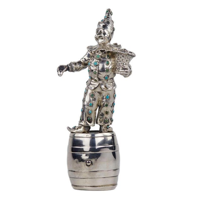 Antique German Silver Figure of Harlequin, 1800s For Sale - Image 10 of 10