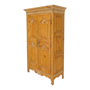 Country French Pine Wardrobe Storage Cabinet