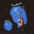 Summertime by Kevin A. Moore | Oil on panel Hand blowing bubbles with a blue background. For Sale