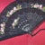 Vintage Italian Hand Painted Fan With Flowers, Black Lace, Gold Gesso Frame, 22" For Sale - Image 11 of 12
