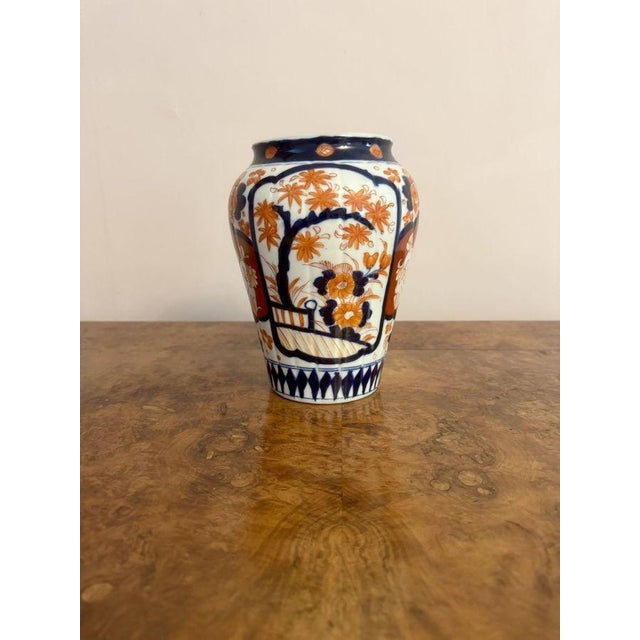 Antique Japanese Imari Vase, 1900 For Sale - Image 4 of 5